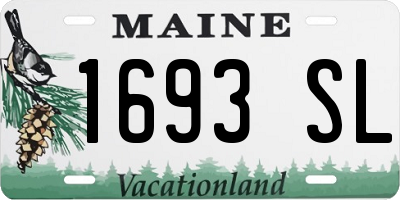 ME license plate 1693SL