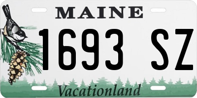 ME license plate 1693SZ