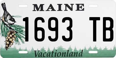 ME license plate 1693TB