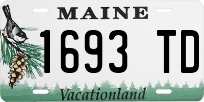 ME license plate 1693TD