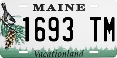 ME license plate 1693TM