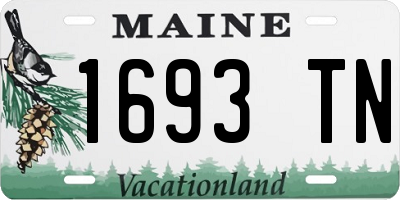 ME license plate 1693TN