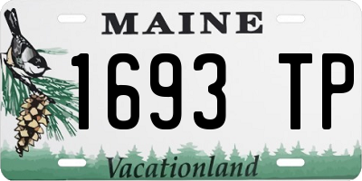 ME license plate 1693TP