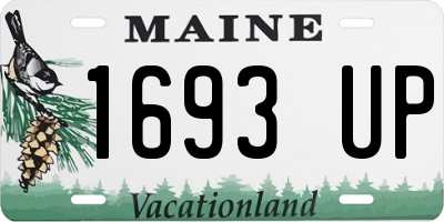 ME license plate 1693UP