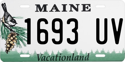 ME license plate 1693UV
