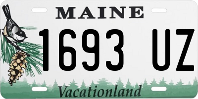 ME license plate 1693UZ