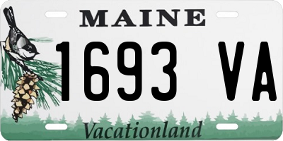 ME license plate 1693VA
