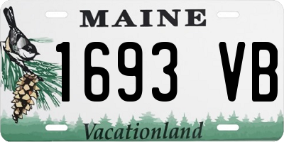 ME license plate 1693VB
