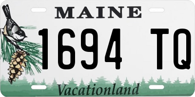 ME license plate 1694TQ