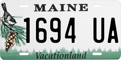 ME license plate 1694UA