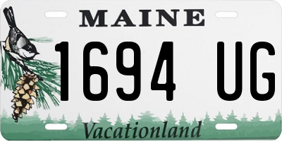 ME license plate 1694UG