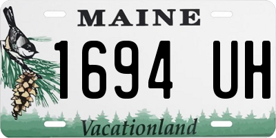ME license plate 1694UH
