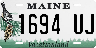 ME license plate 1694UJ