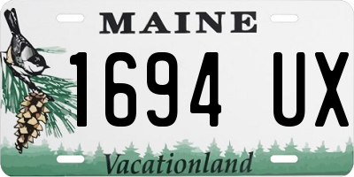 ME license plate 1694UX