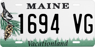 ME license plate 1694VG