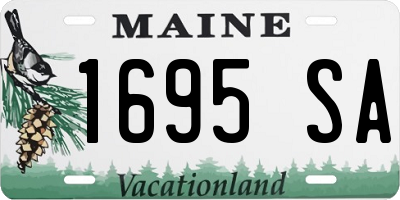 ME license plate 1695SA