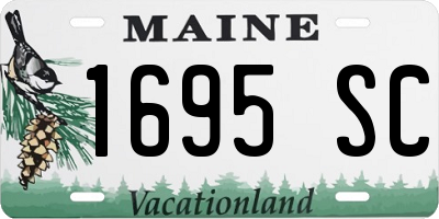 ME license plate 1695SC