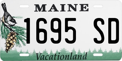 ME license plate 1695SD