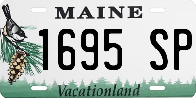ME license plate 1695SP