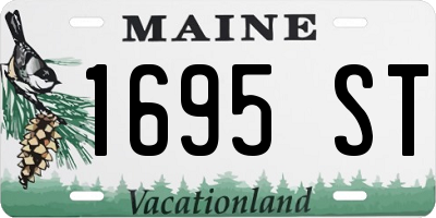 ME license plate 1695ST
