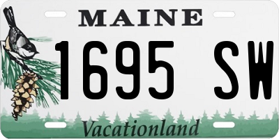 ME license plate 1695SW