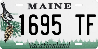ME license plate 1695TF