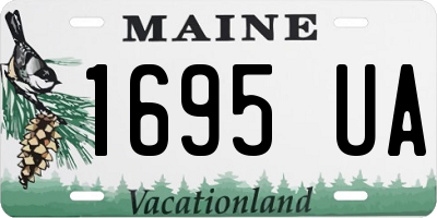 ME license plate 1695UA