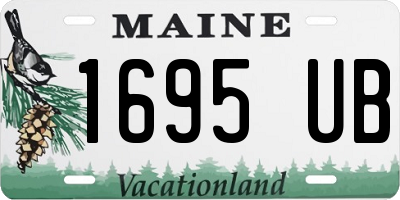 ME license plate 1695UB