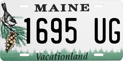 ME license plate 1695UG