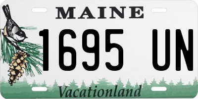 ME license plate 1695UN
