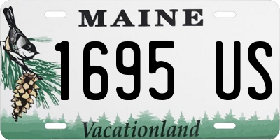 ME license plate 1695US