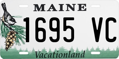 ME license plate 1695VC