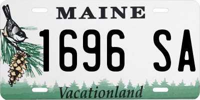 ME license plate 1696SA