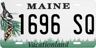ME license plate 1696SQ