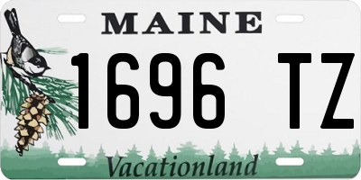 ME license plate 1696TZ