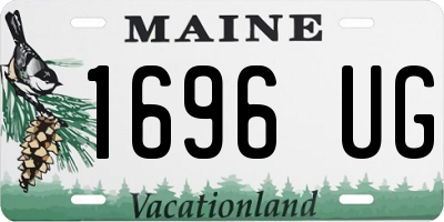 ME license plate 1696UG