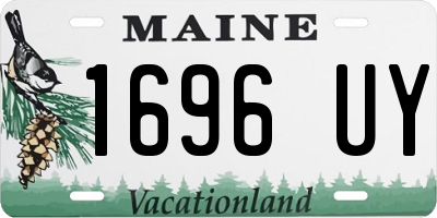 ME license plate 1696UY