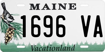 ME license plate 1696VA