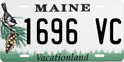 ME license plate 1696VC