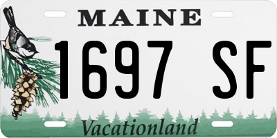 ME license plate 1697SF