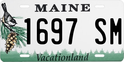 ME license plate 1697SM
