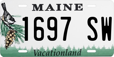 ME license plate 1697SW