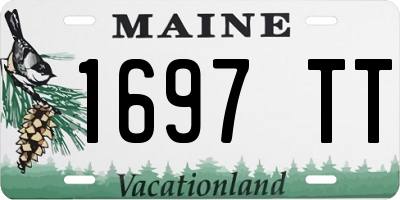 ME license plate 1697TT
