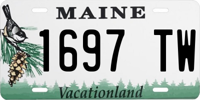 ME license plate 1697TW