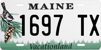 ME license plate 1697TX