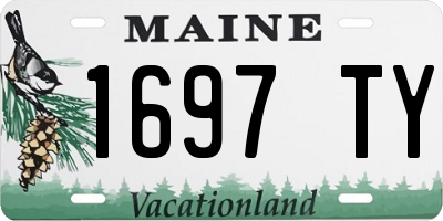 ME license plate 1697TY