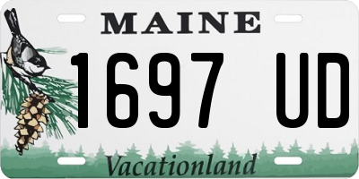 ME license plate 1697UD