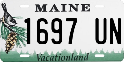 ME license plate 1697UN