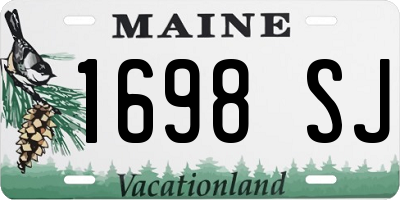 ME license plate 1698SJ