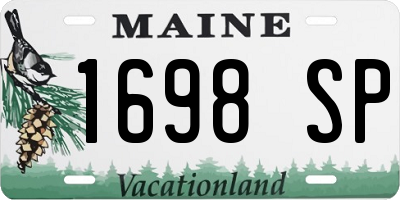 ME license plate 1698SP